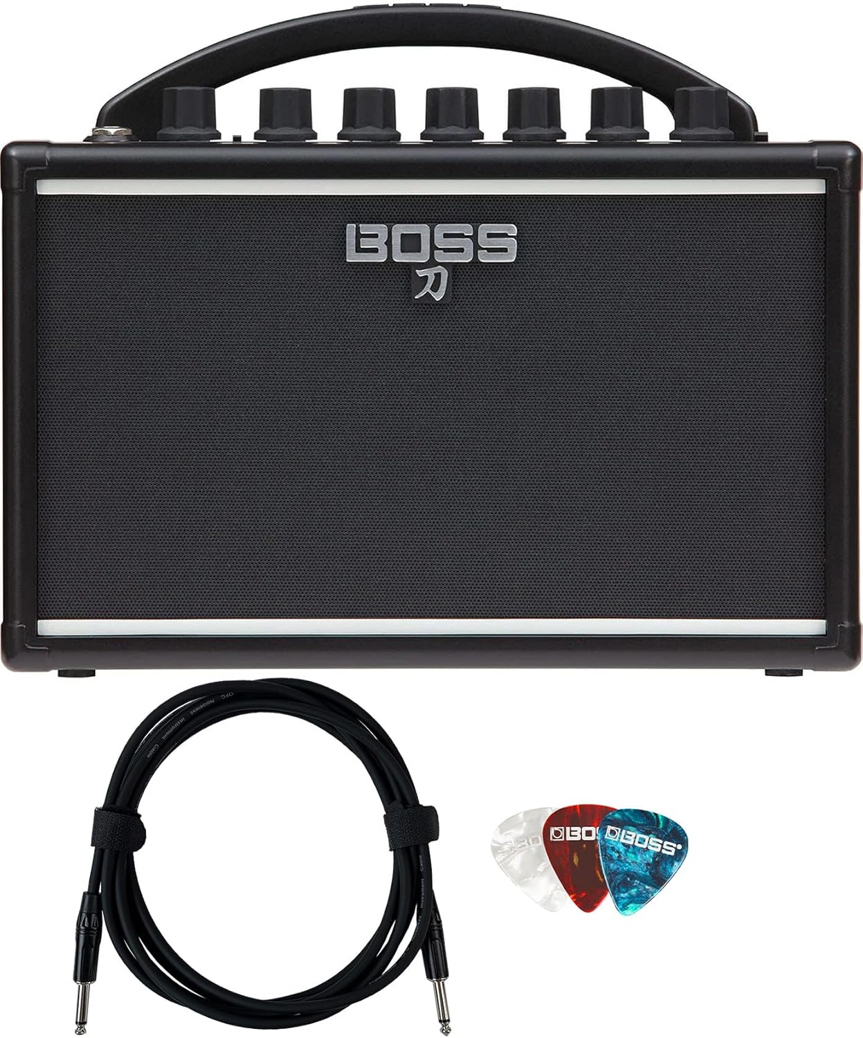 Boss Katana Mini Guitar Combo Amplifier with Accessories Bundle