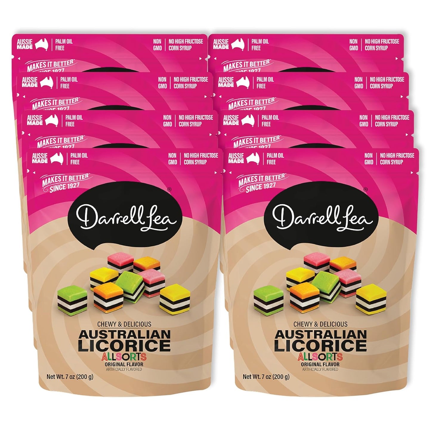Darrell Lea Soft Australian Licorice Allsorts - Chewy Treats