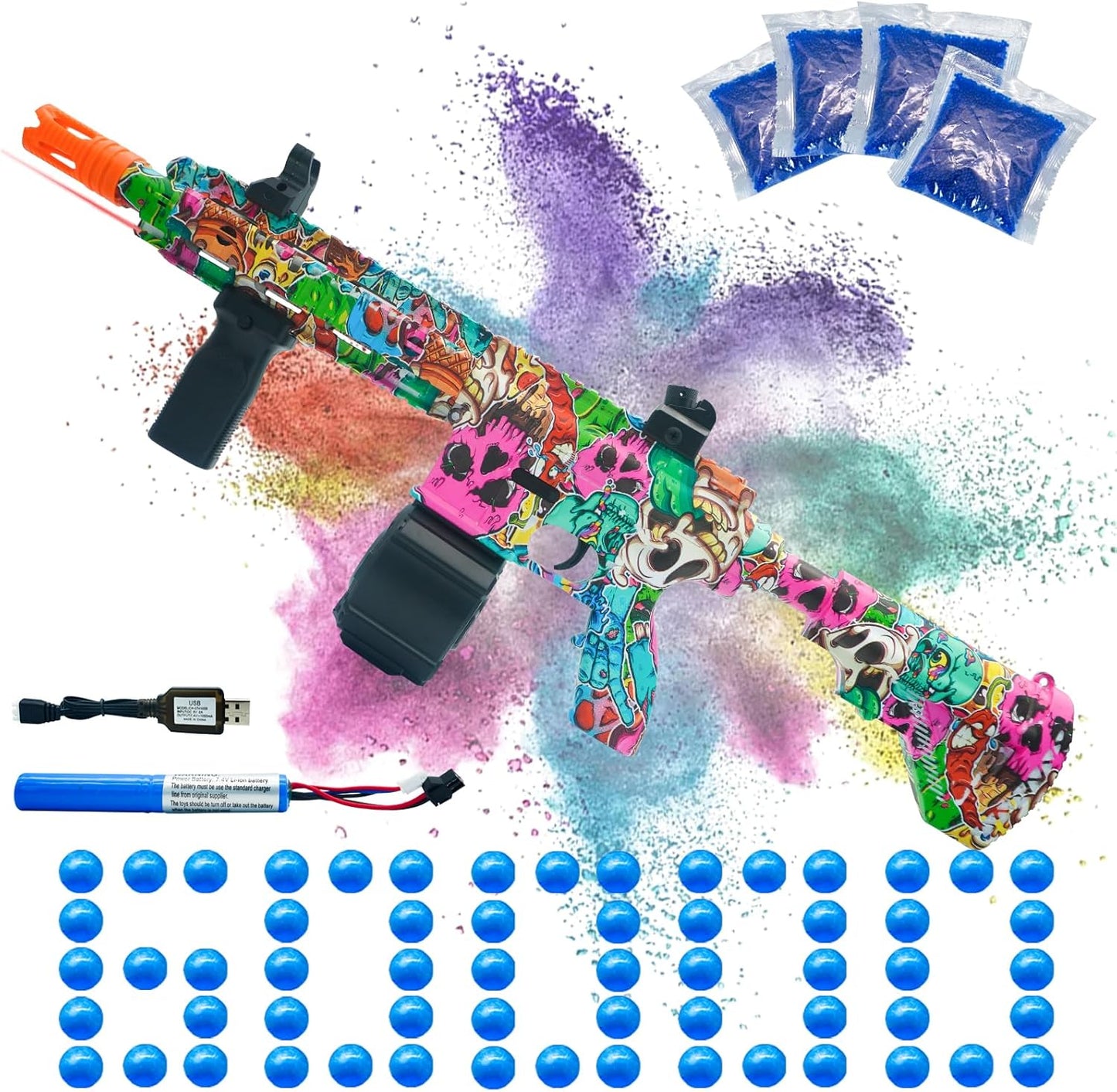 Electric Gel Ball Blaster for High Speed Outdoor Shooting Fun