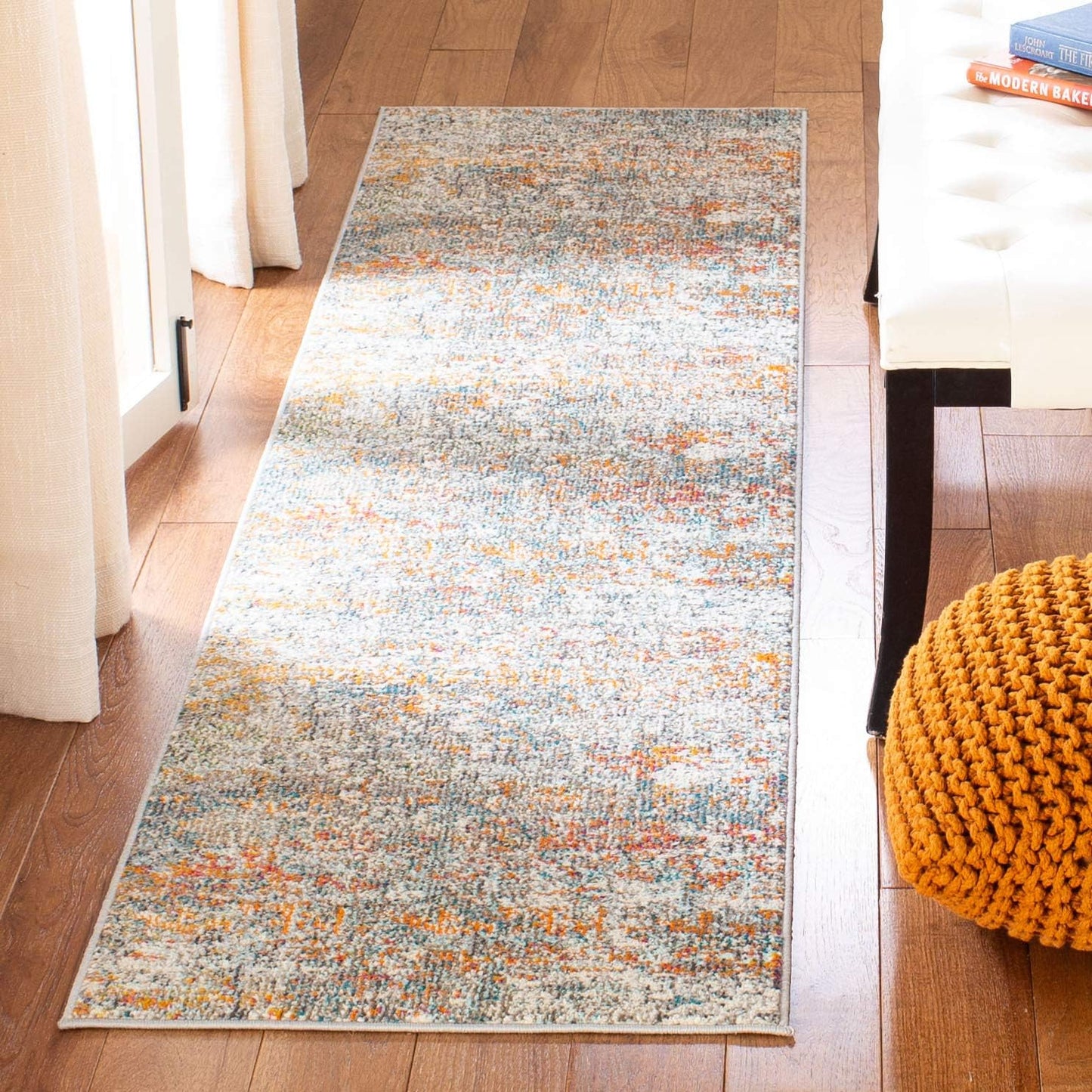 SAFAVIEH Madison Collection Runner Rug - Modern Abstract Design