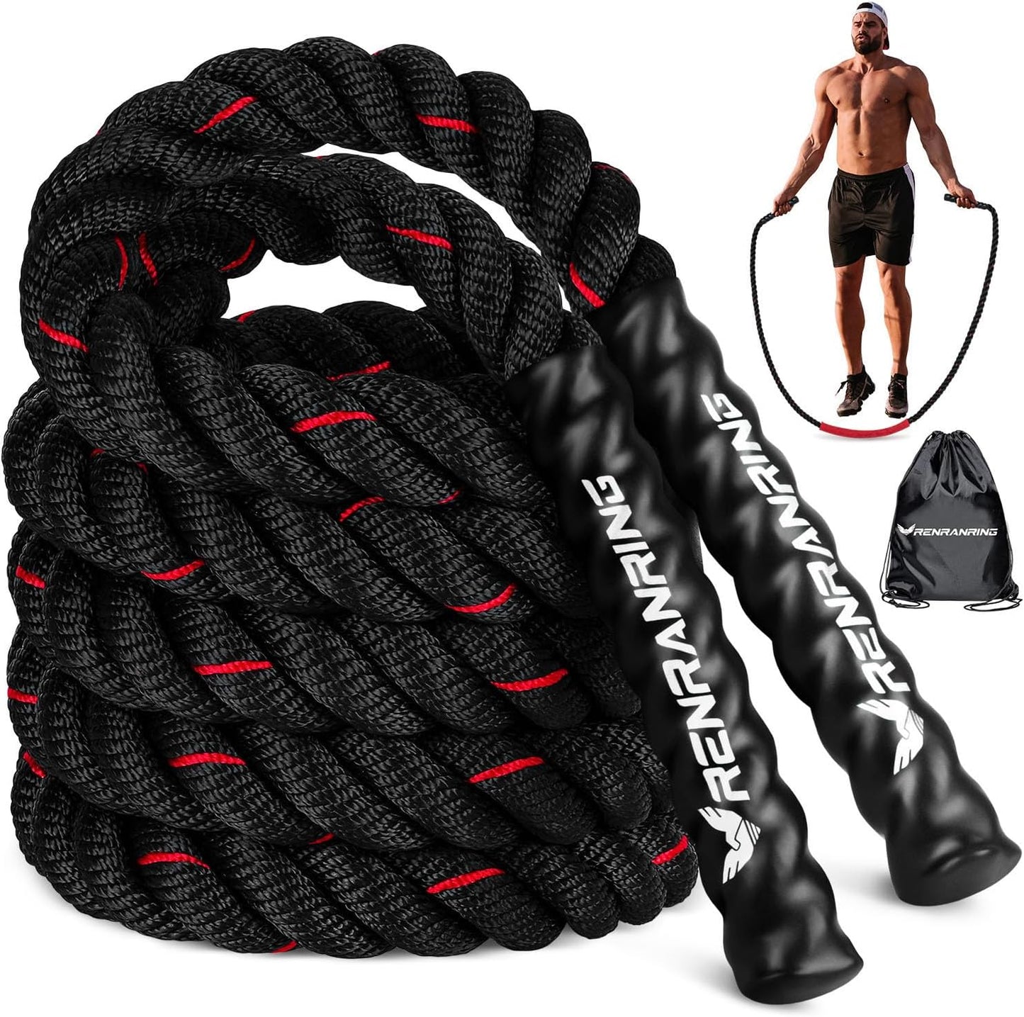 Weighted Jump Rope for Fitness and Strength Training Workouts