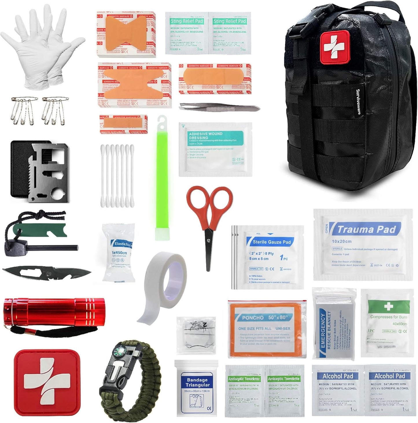 Waterproof Premium First Aid Kit by Surviveware