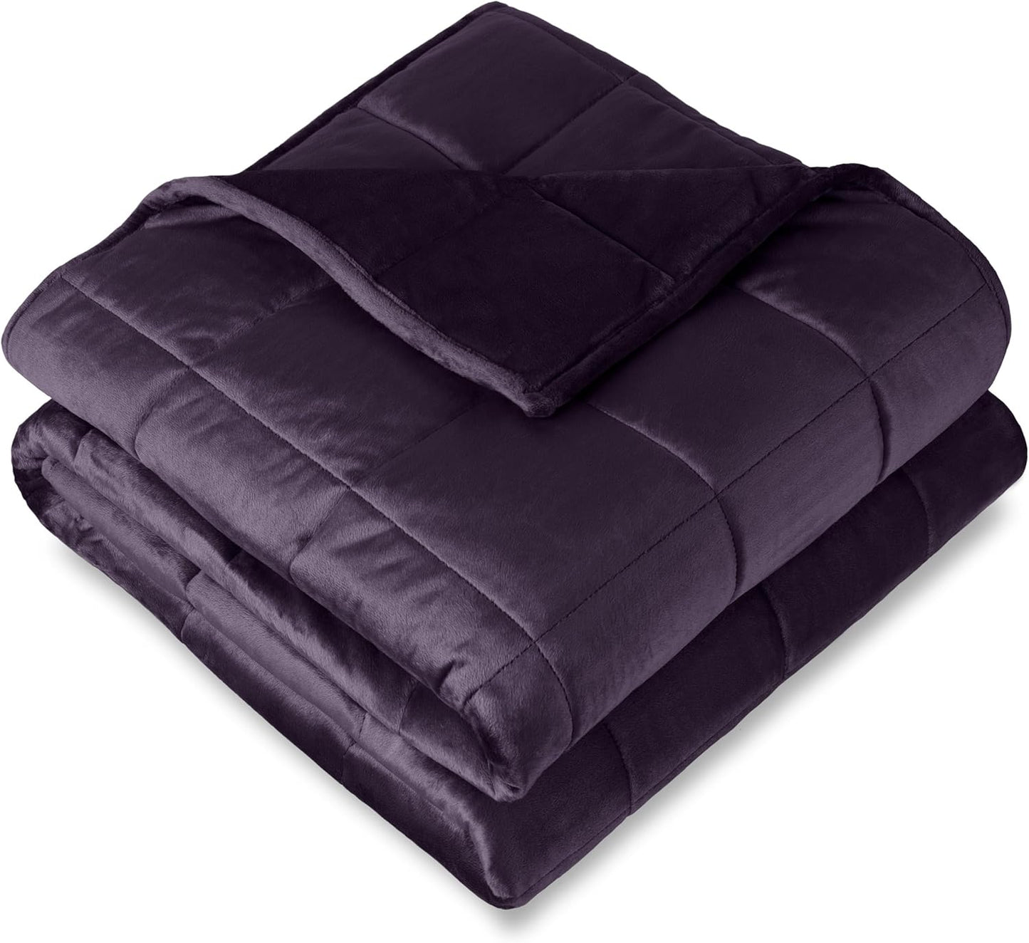 Bare Home Weighted Blanket 10lb Minky Fleece for Comfort