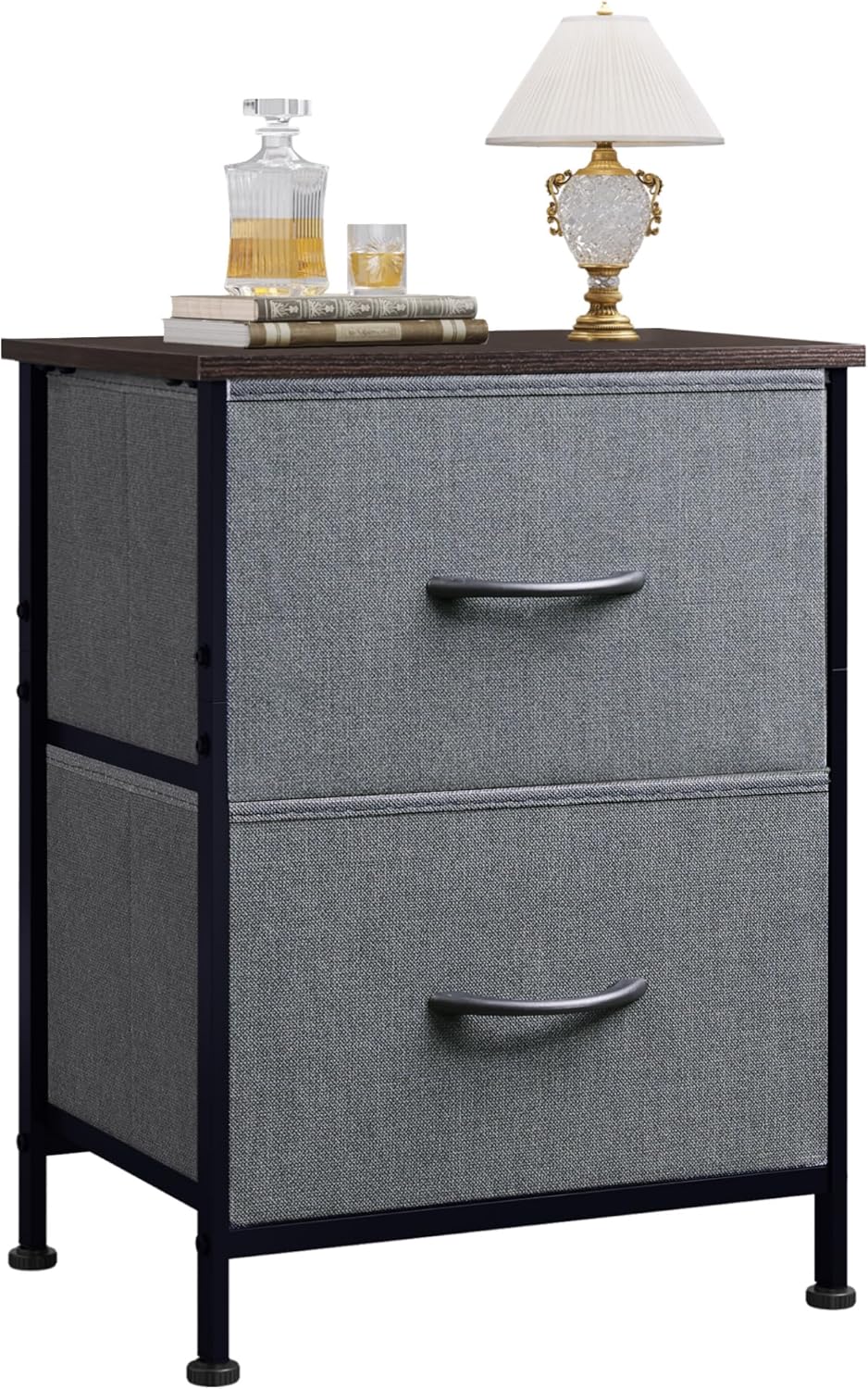 WLIVE Nightstand with 2 Drawers for Bedroom and More