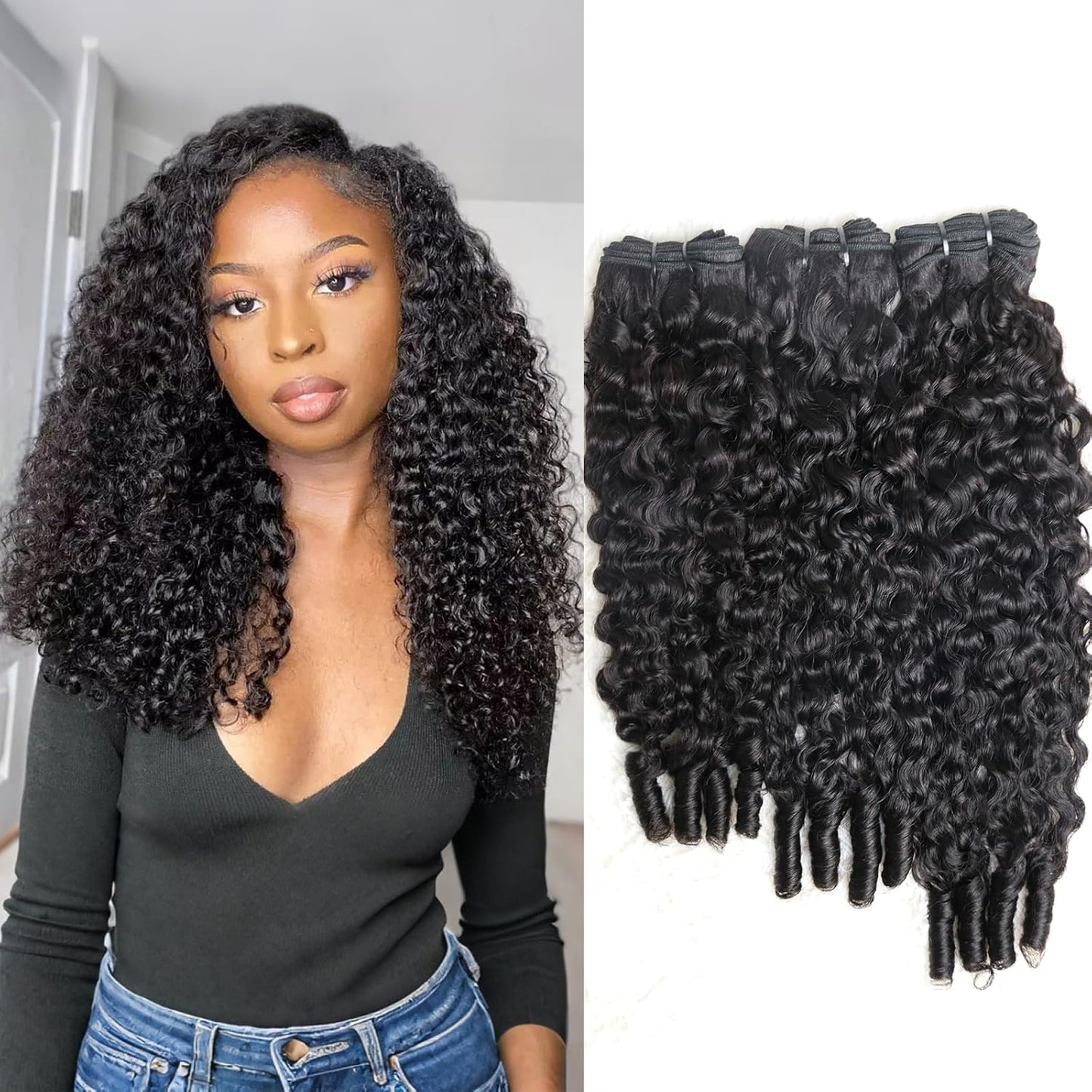 Curly Human Hair Bundles 16 18 20 Inches for Stunning Styles