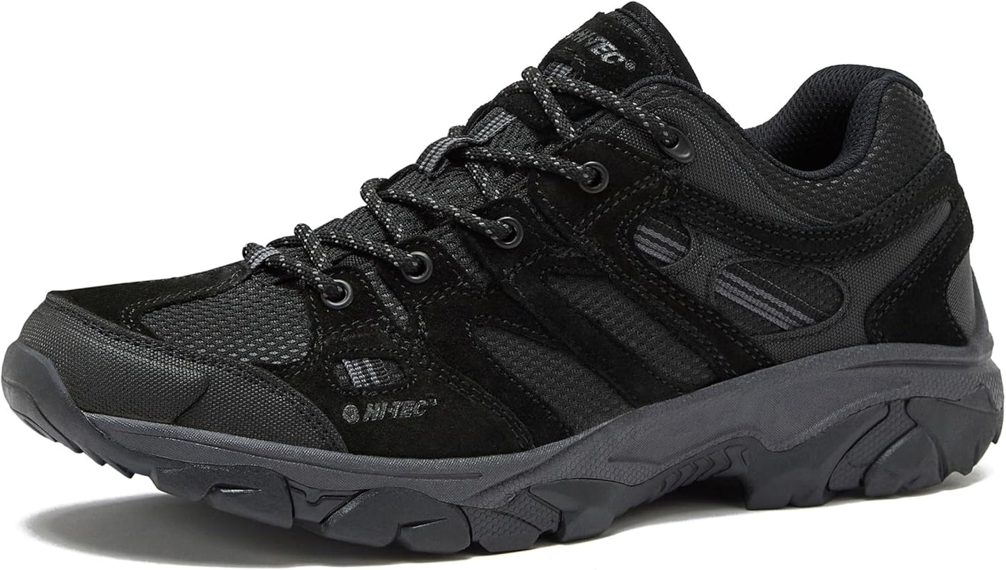 HI-TEC Ridge Low Waterproof Hiking Shoes for Men - Lightweight Comfort