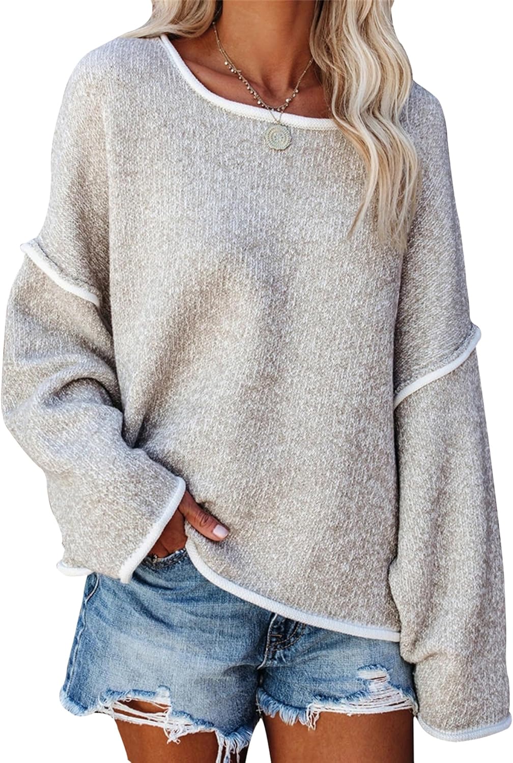Oversized Women's Casual Sweater for Trendy Fall Looks
