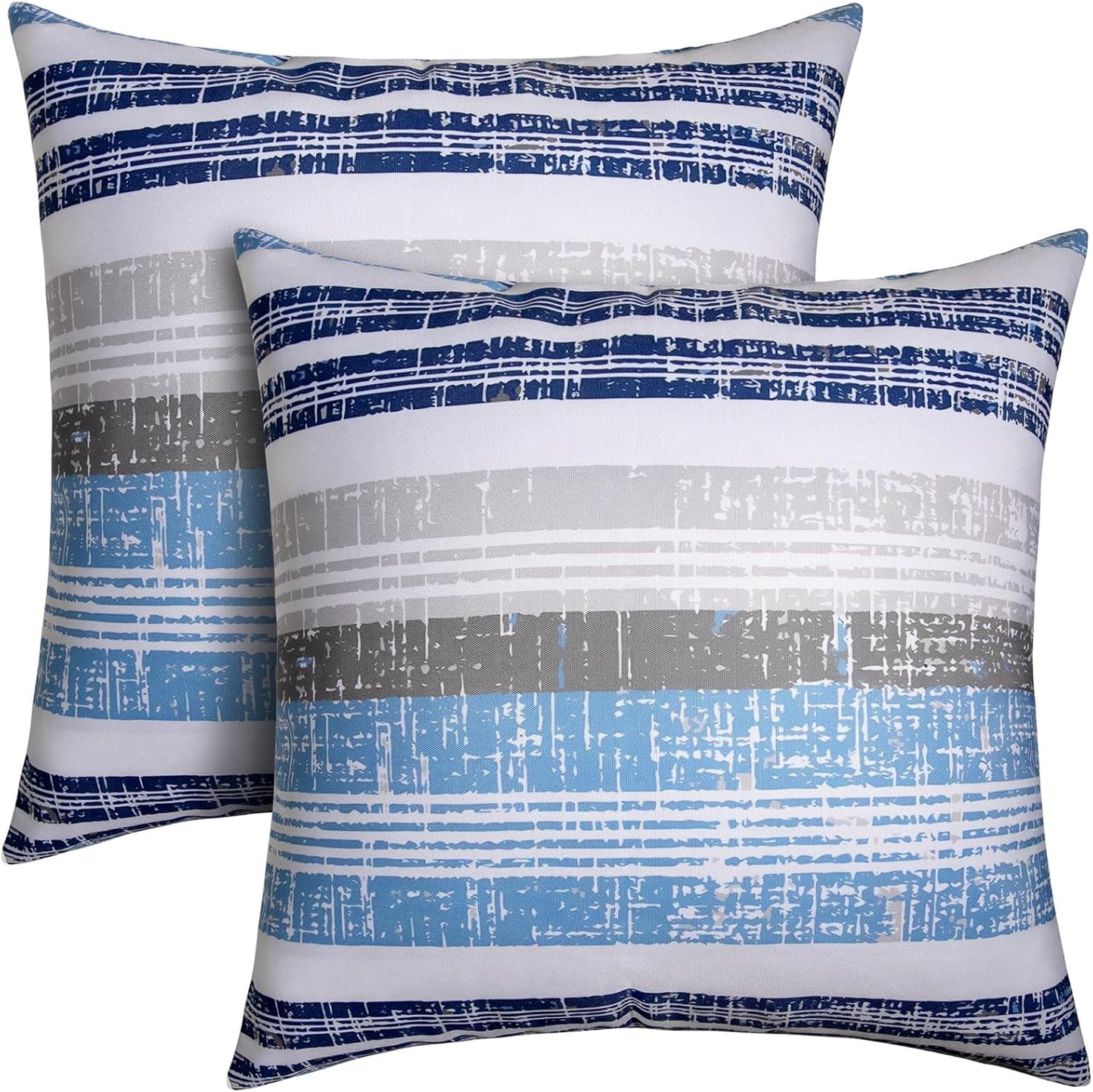 Pack of 2 18x18 Waterproof Outdoor Pillows for Garden Use