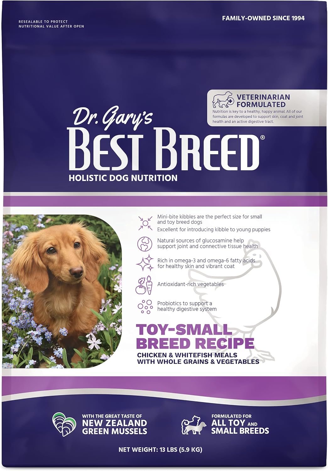 Best Breed Dr. Gary's Small Breed Recipe Natural Dog Food 13lbs