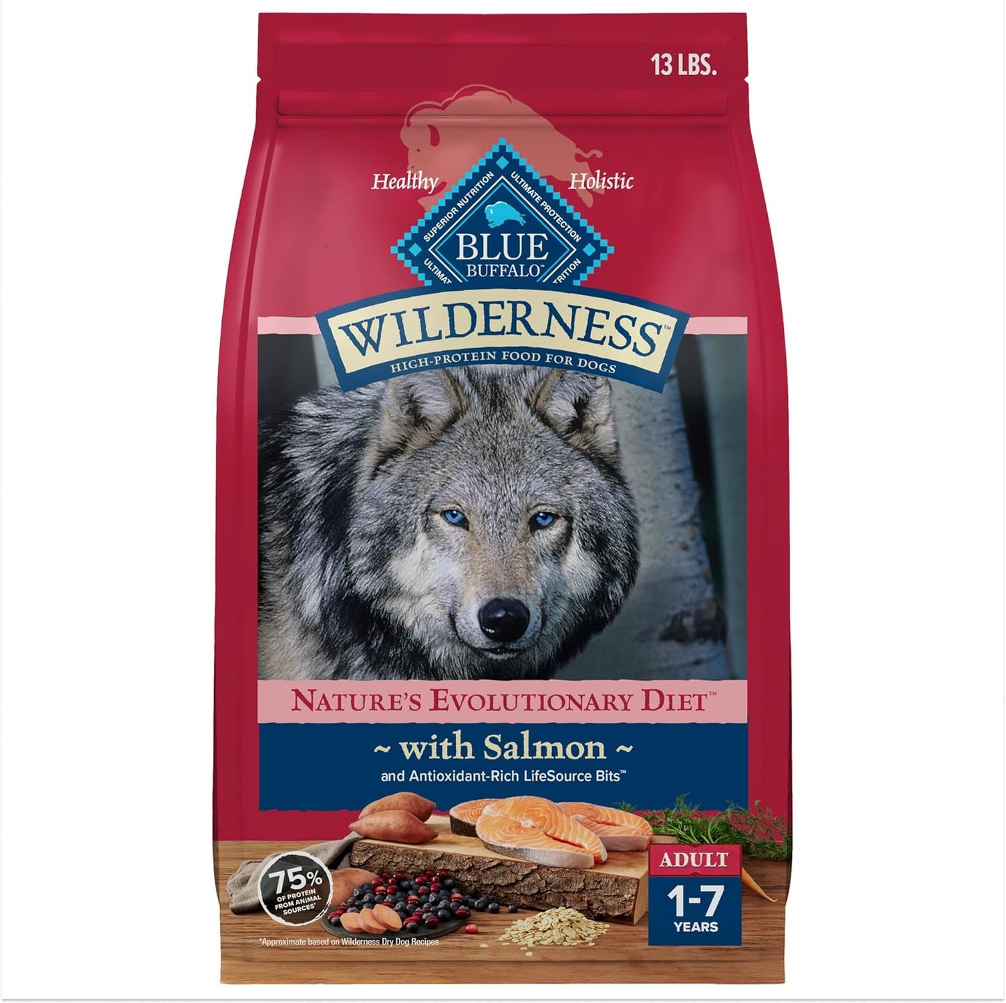 Blue Buffalo Wilderness High-Protein Salmon Recipe Dog Food