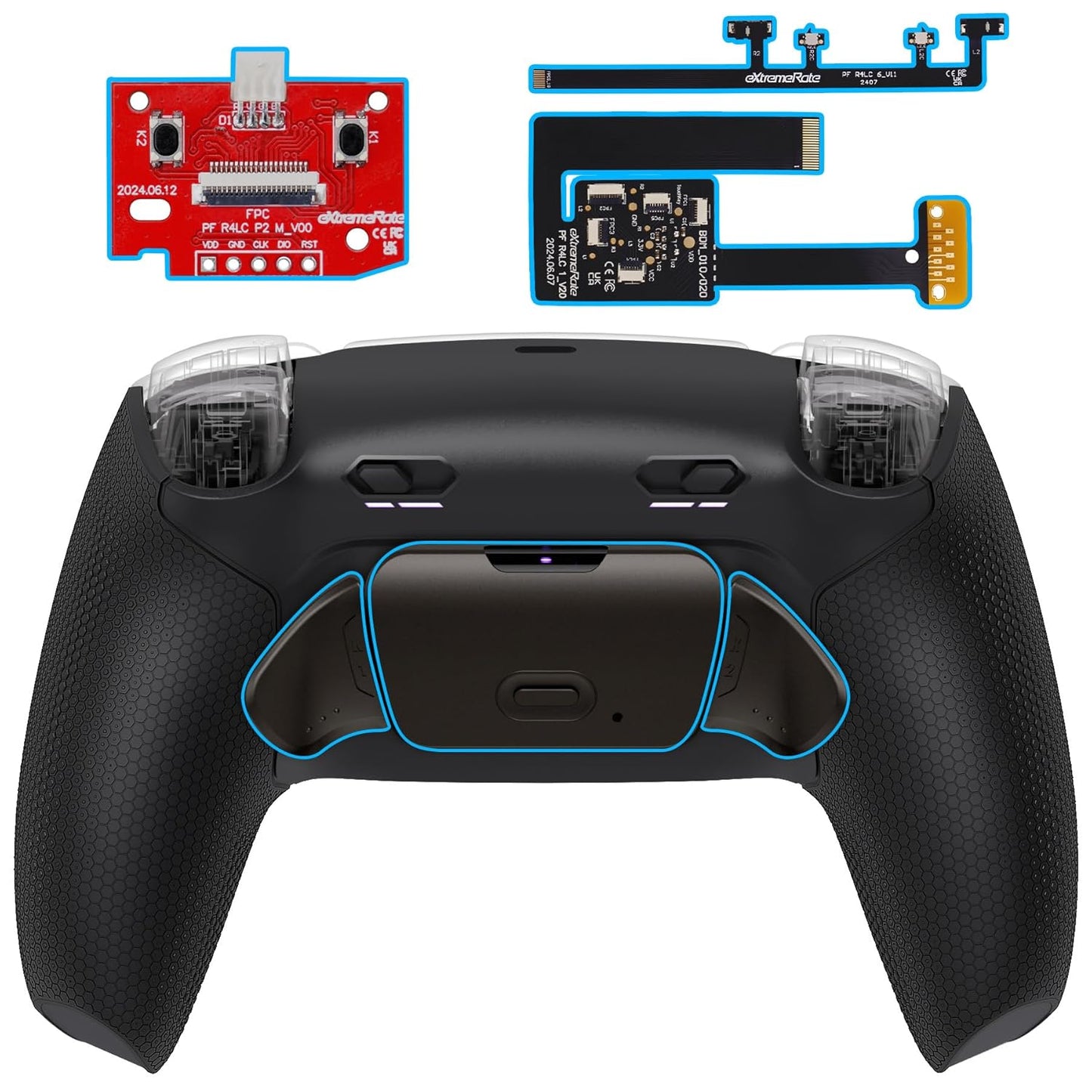 eXtremeRate Rise Plus MAX RMB Back Paddles Kit for PS5