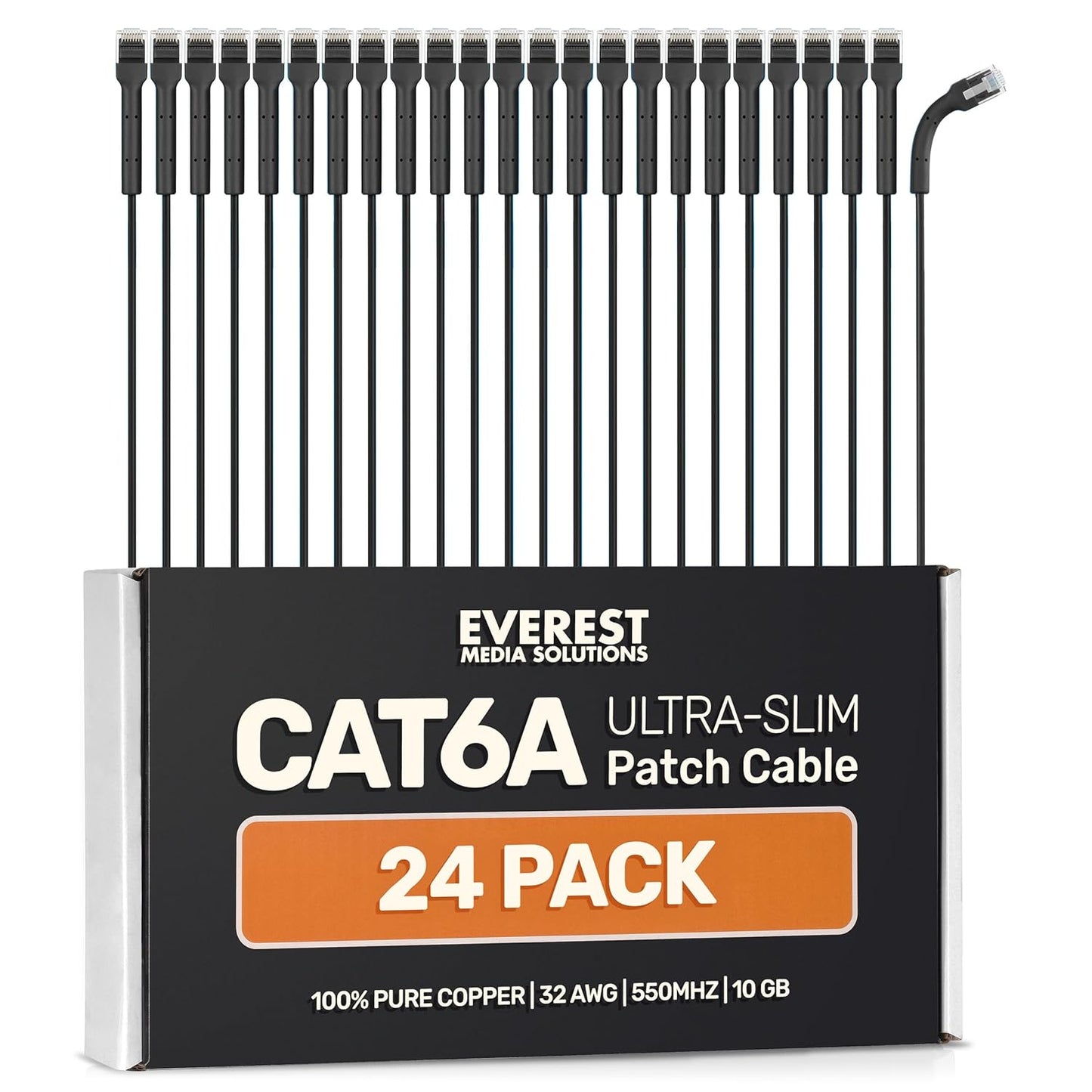 Ultra Slim Cat6a Ethernet Patch Cables for High-Speed Networking