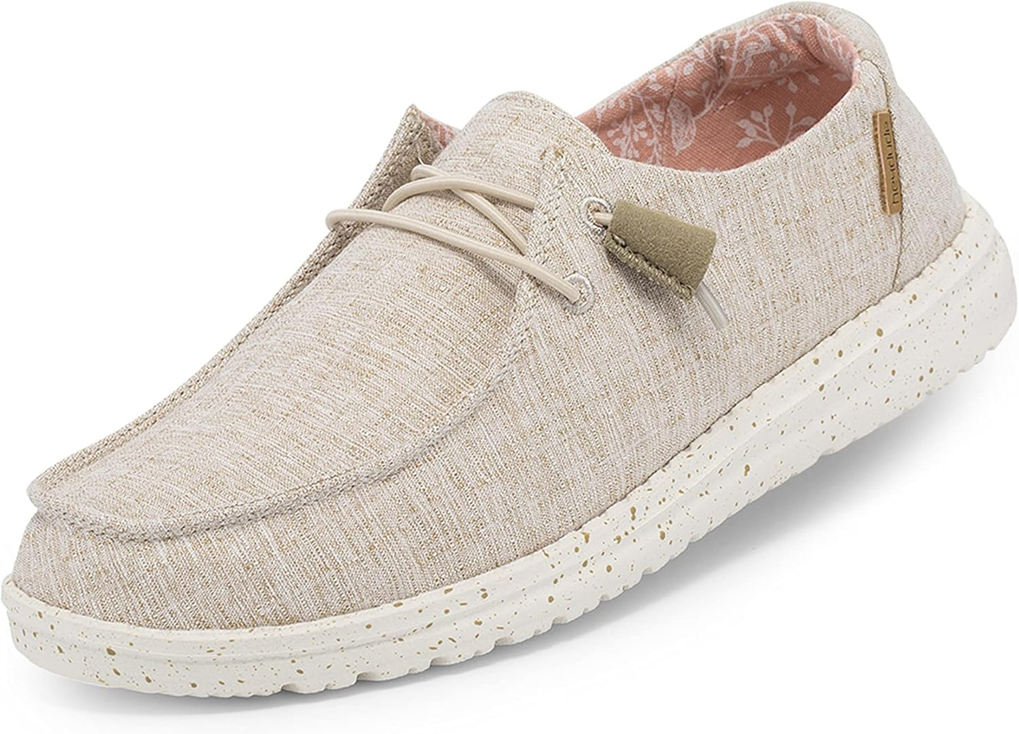 Hey Dude Women's Wendy Chambray Comfortable Lace Up Loafers