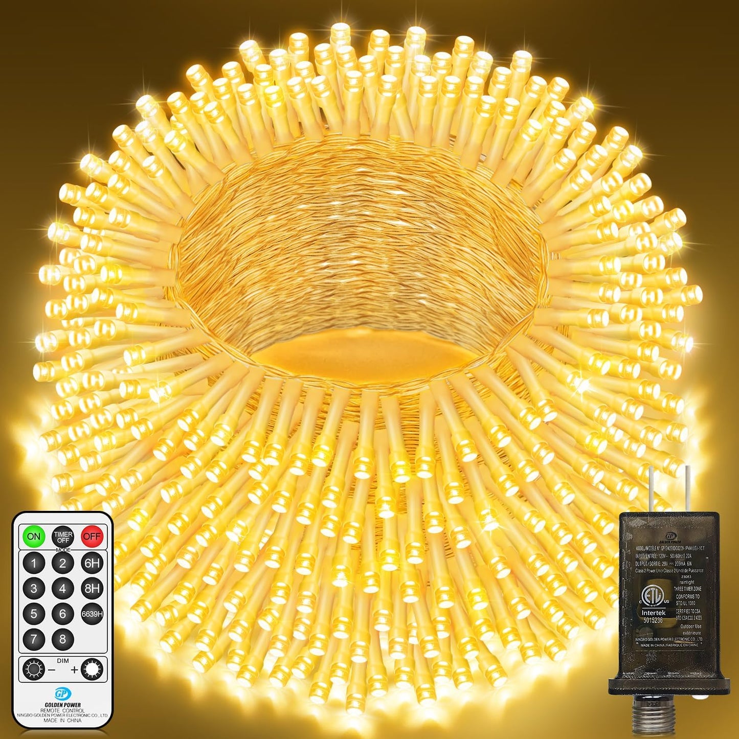 JXLEDAYY 120M 1000 LED Fairy Lights for Outdoor Decoration
