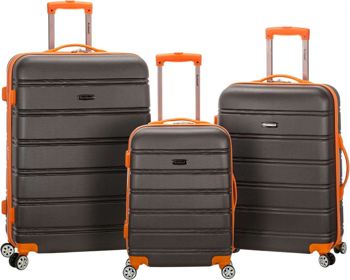 Rockland Melbourne Hardside Expandable Luggage Set with Wheels