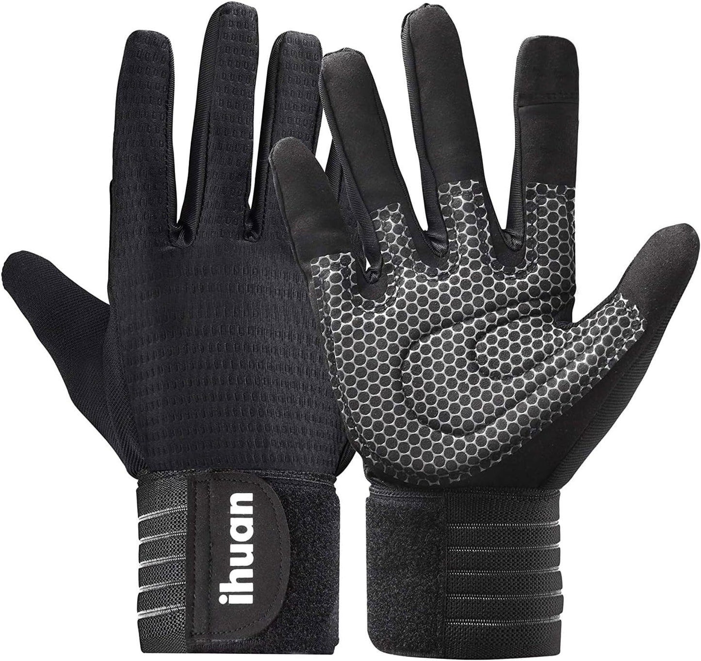 ihuan Full Finger Workout Gloves: Max Support