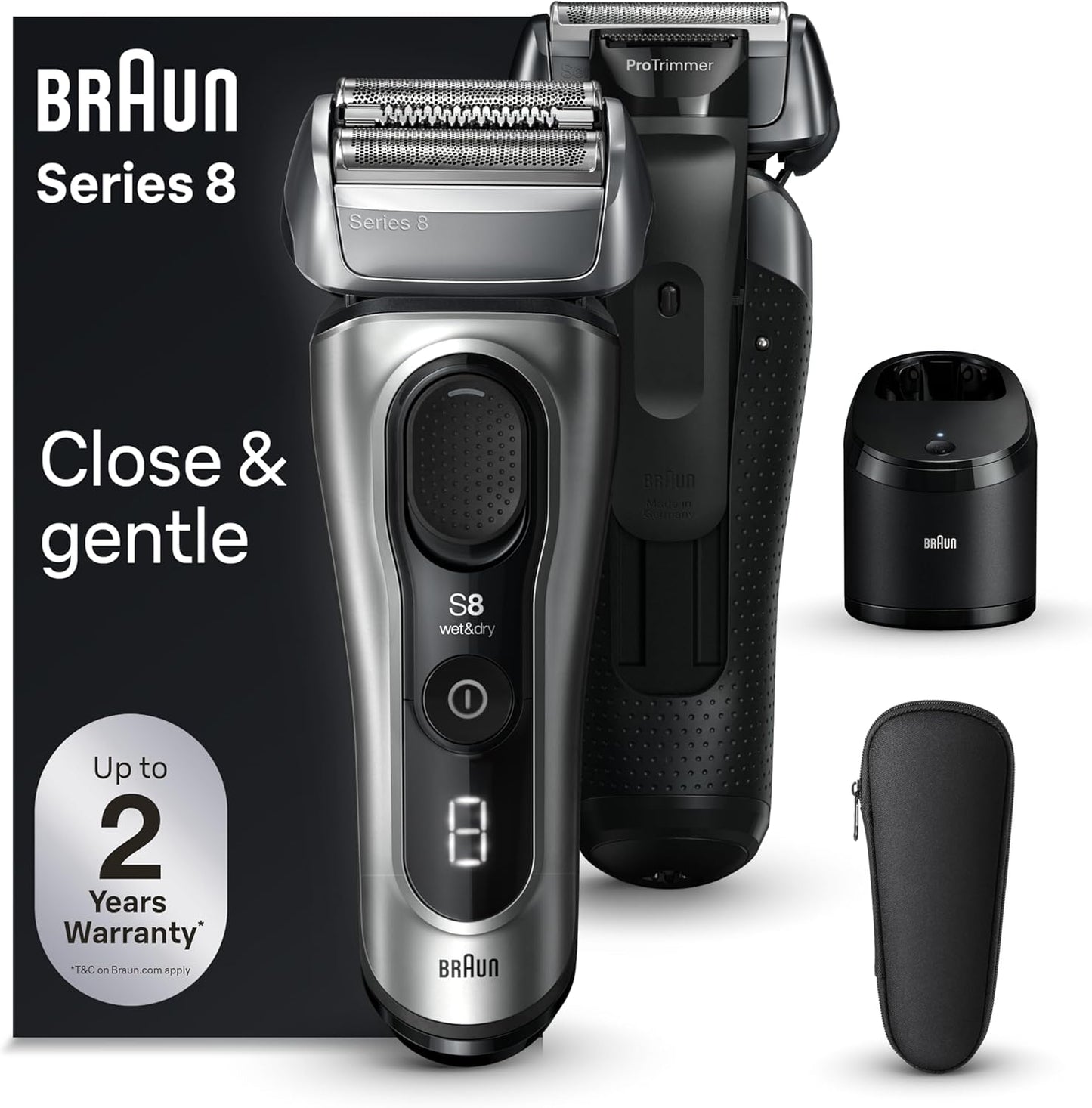 Braun Series 8 8567cc Electric Razor for Men with SmartCare