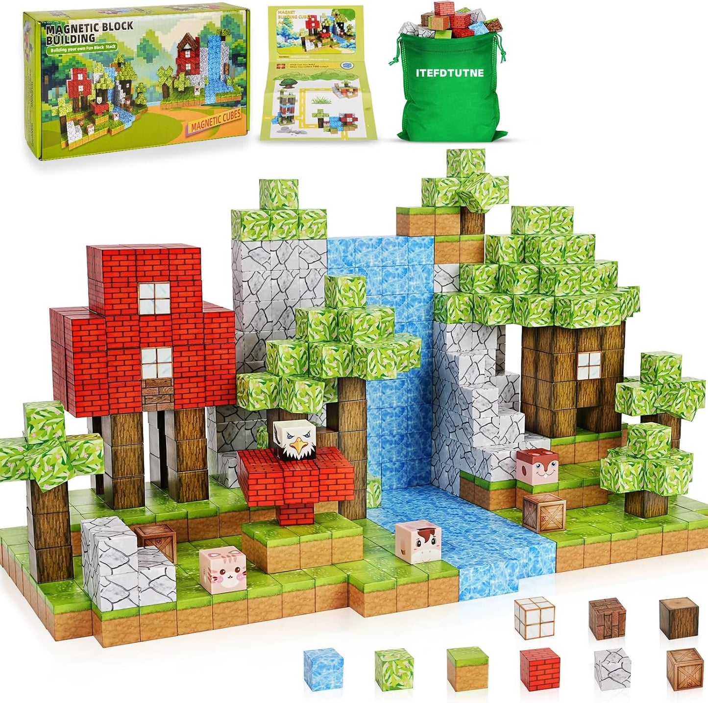 100-Piece Magnetic Blocks Set - Creative Building Fun!