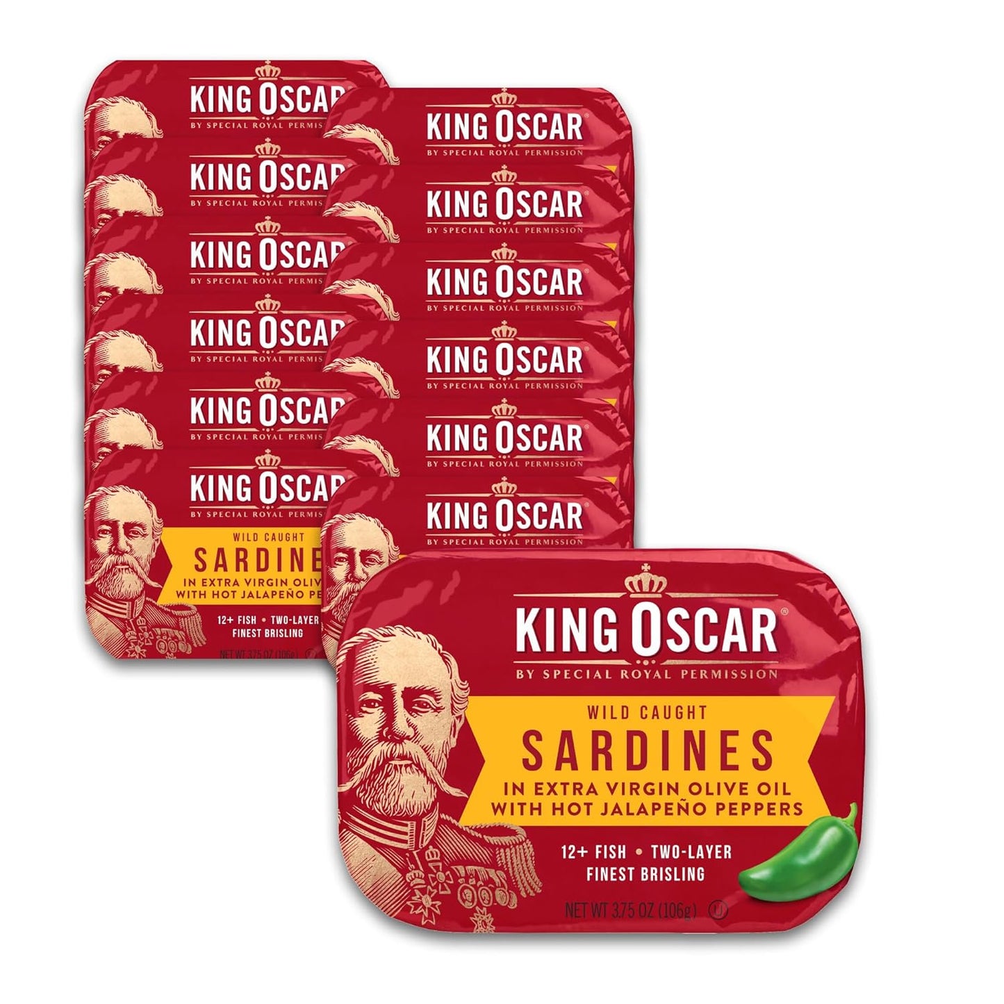 Wild Caught Sardines in Extra Virgin Olive Oil with Jalapenos