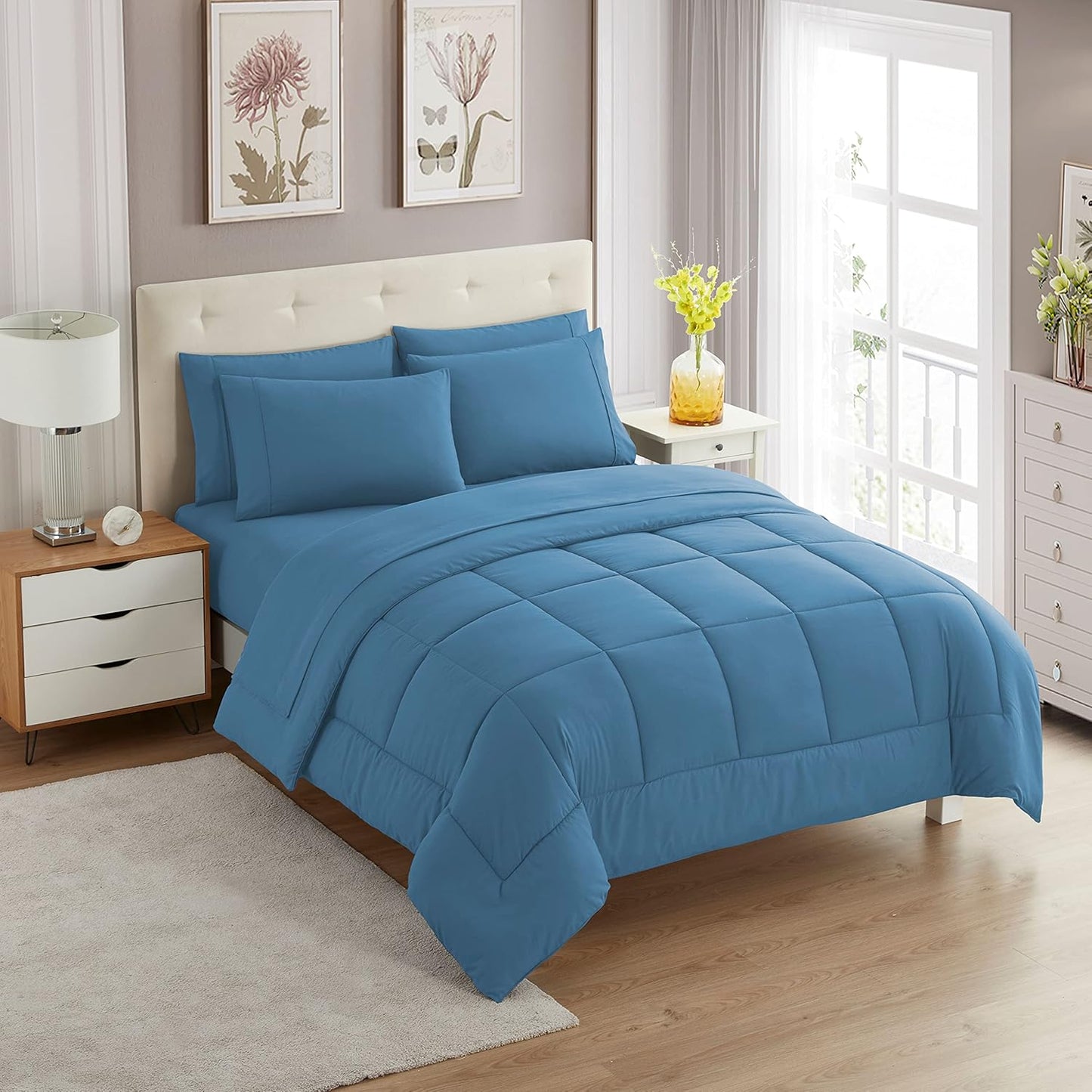 Sweet Home Collection 5 Piece Comforter Set for Twin Beds
