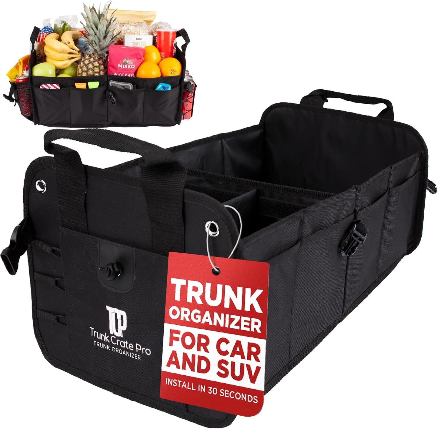 TRUNKCRATEPRO Car Organizers - Premium Adjustable Storage Solution