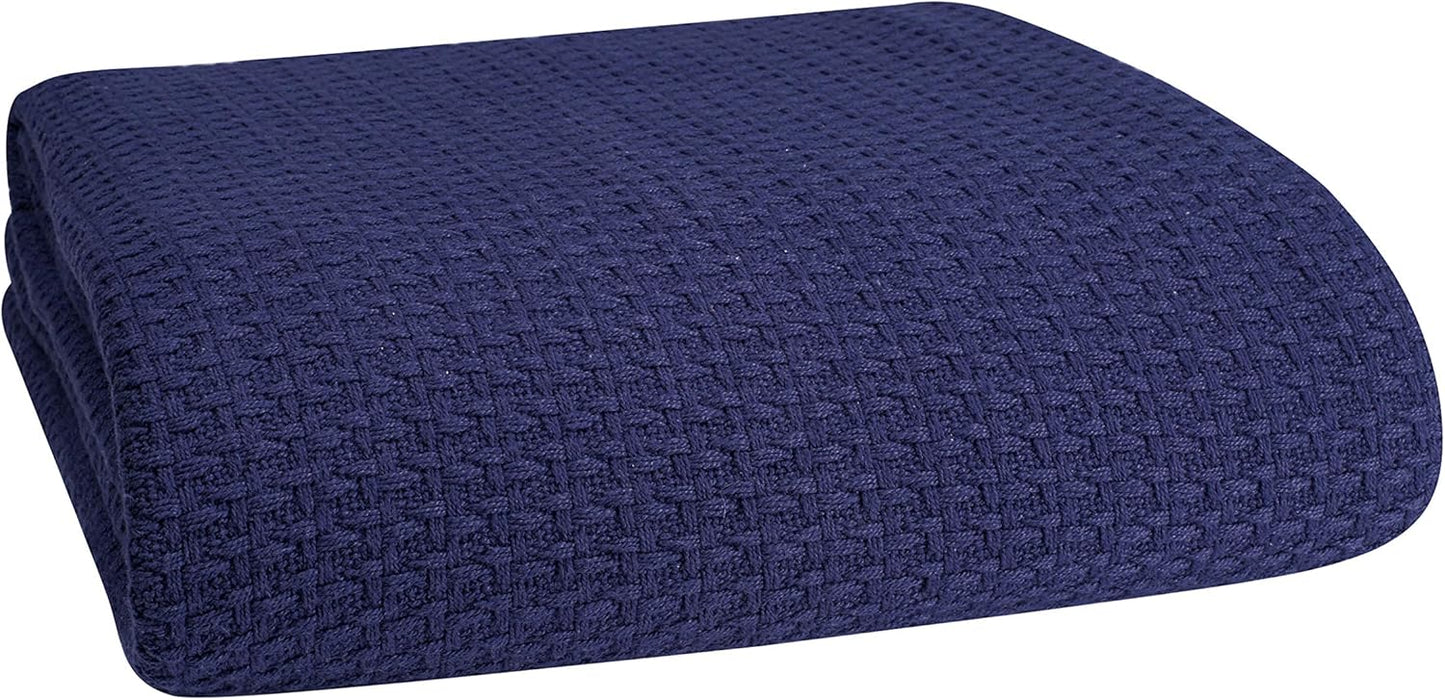 Elvana Home 100% Cotton Bed Blanket for All Seasons Comfort