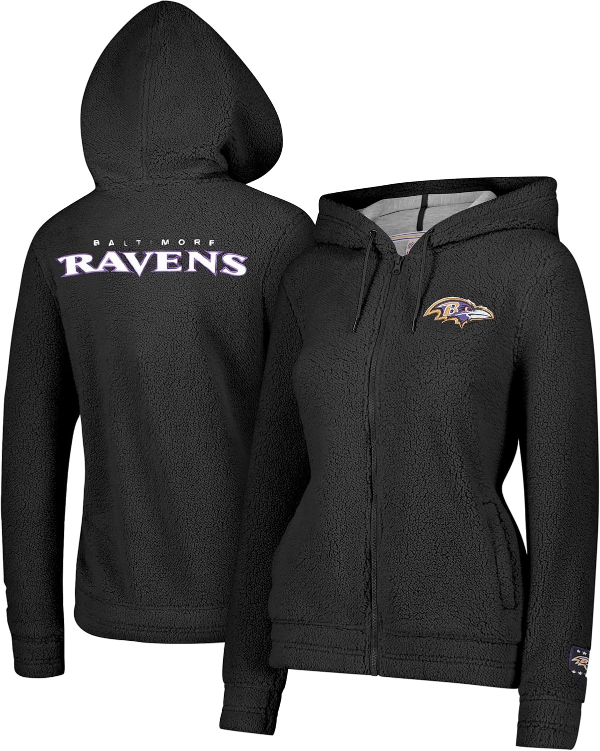 Ultra Game Women's NFL Official Super Soft Sherpa Hoodie Jacket