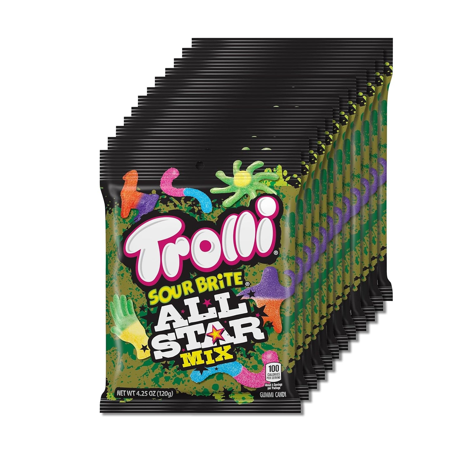 Trolli Sour Brite All Star Mix - Delicious Gummy Candy Treats