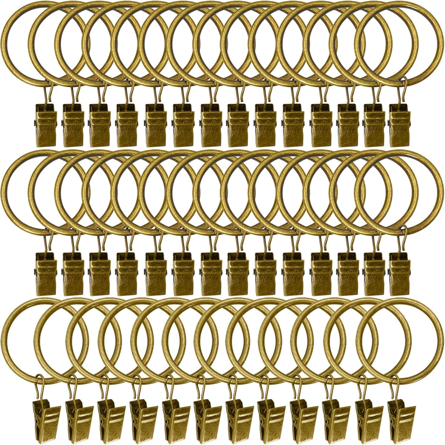 40-Pack Bronze Curtain Rings: Easy Drapery Hanging
