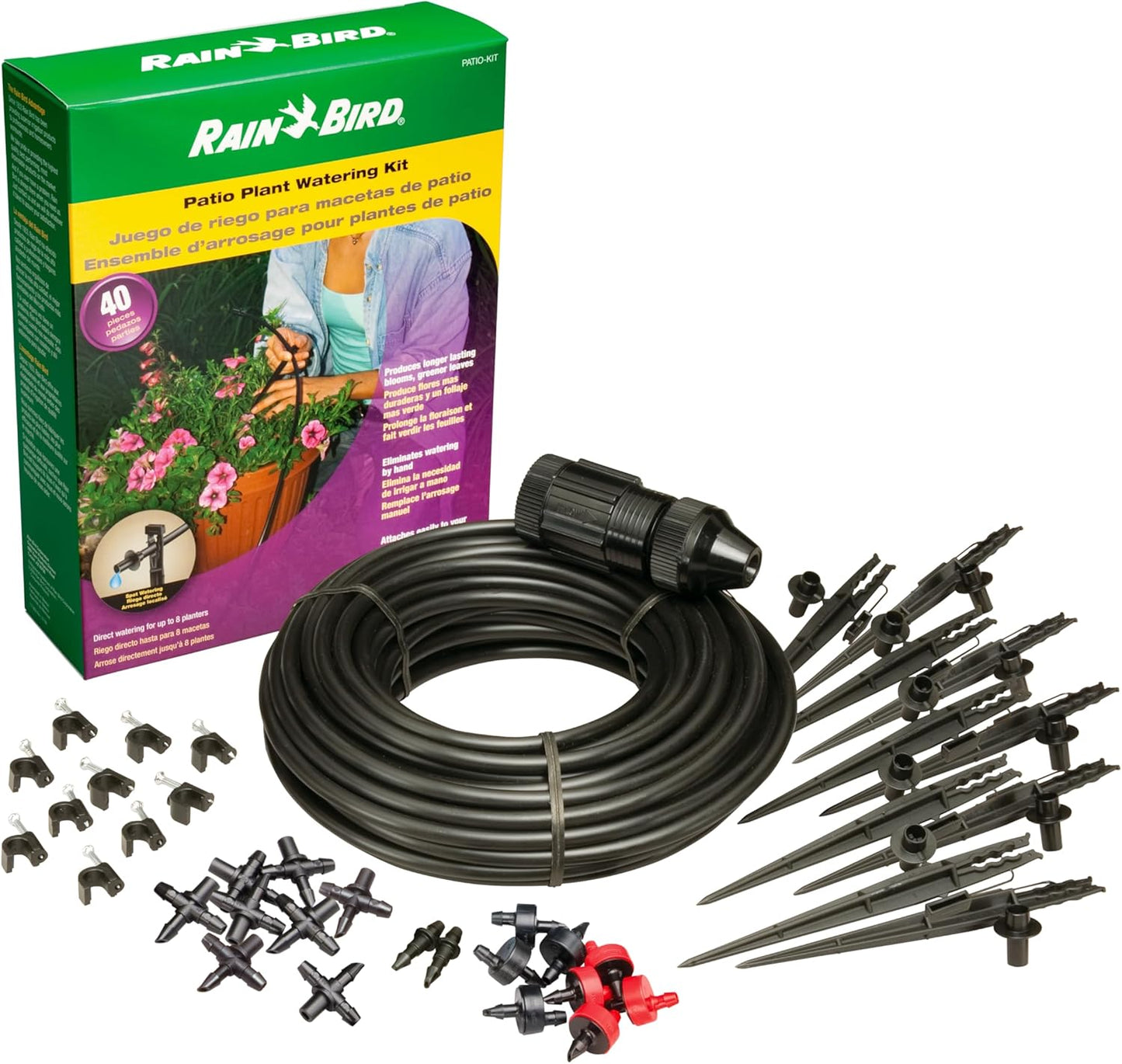 Rain Bird PATIOKIT Drip Irrigation Patio Watering Kit for Gardens