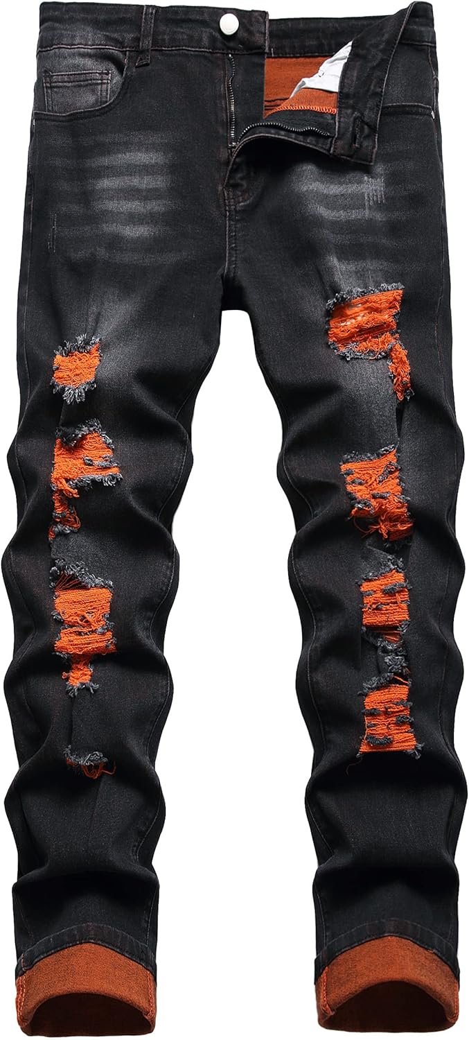 DANT BULUN Men's Ripped Distressed Slim Fit Denim Jeans Review
