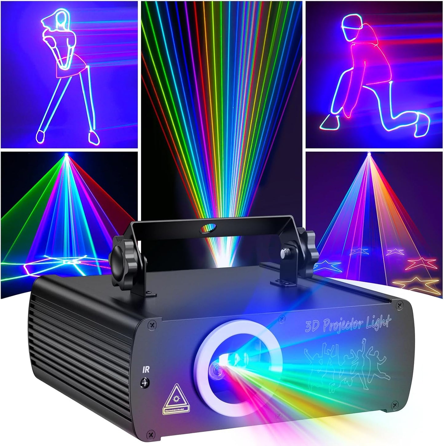 RGB Laser Stage Lighting: Music-Activated Beam Effect