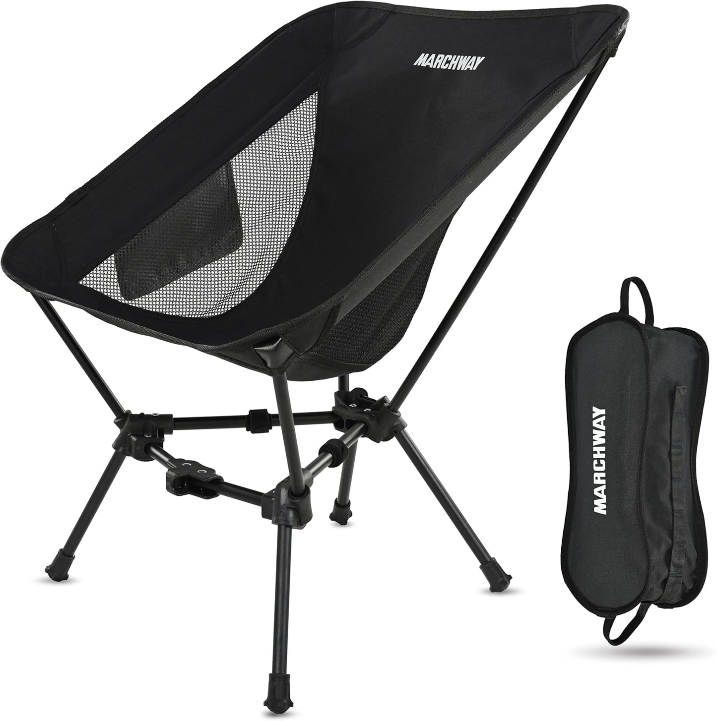Portable & Stable Camping Chair, Supports 330Lbs!