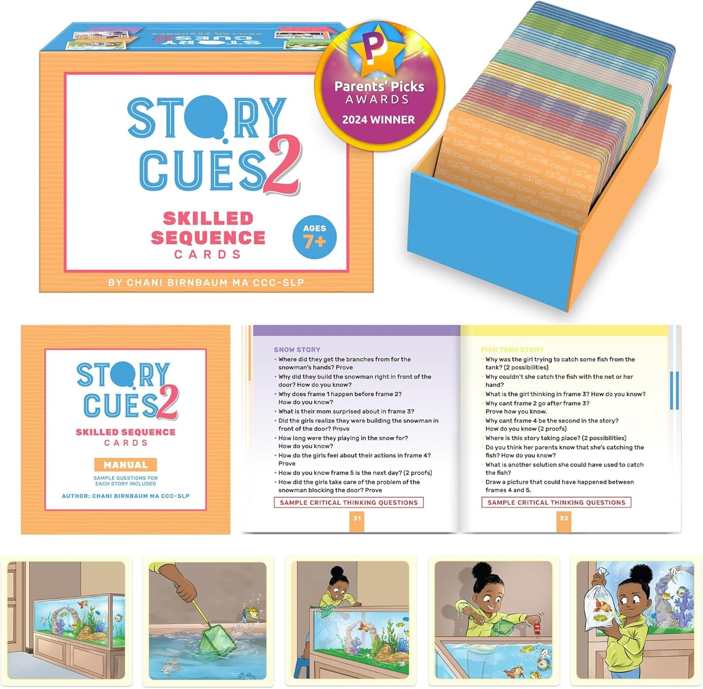 Story Cues 2 Sequencing Cards for Speech Therapy and Learning