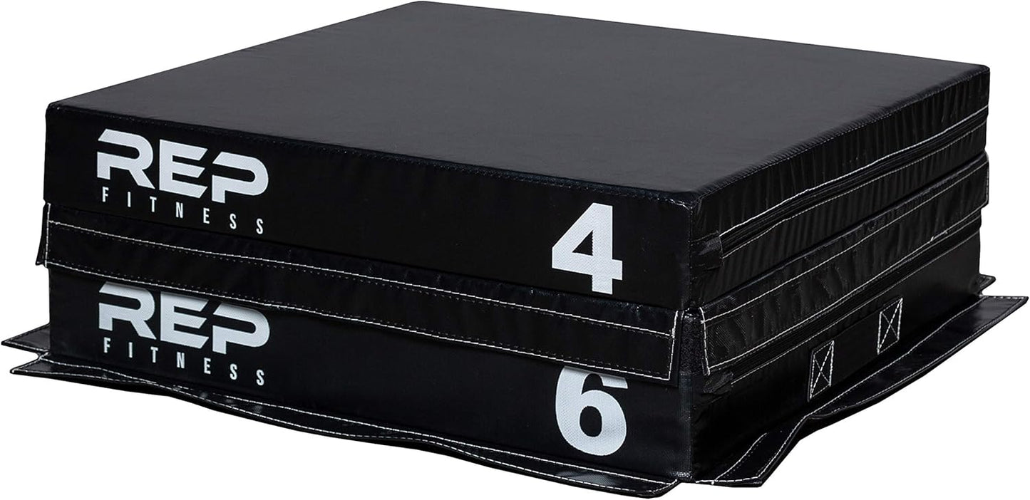 REP Fitness Stackable Soft Foam Plyo Boxes for Home Gym Training