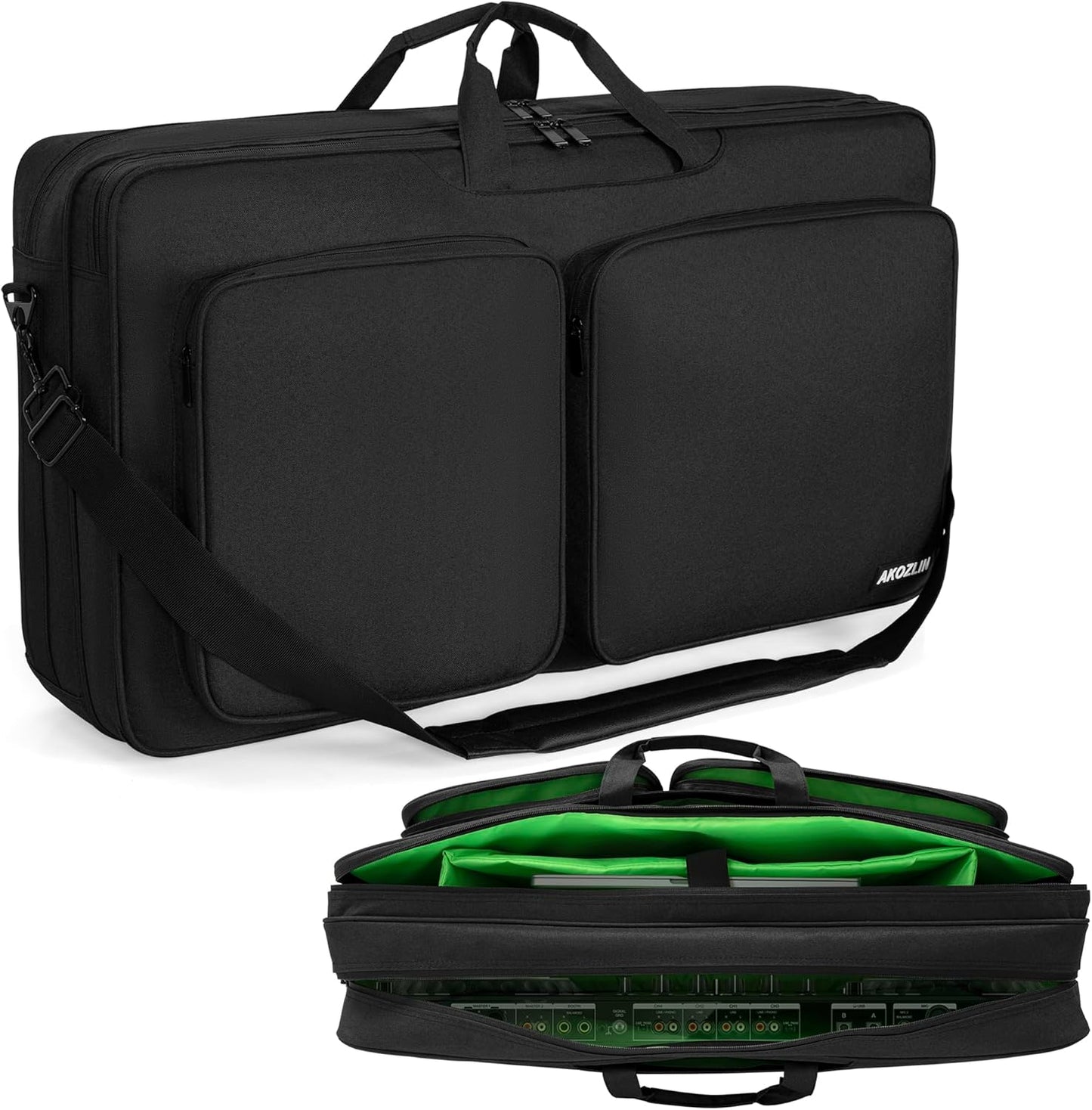 AKOZLIN Multi-layer Controller Gig Bag for DJ Equipment Storage