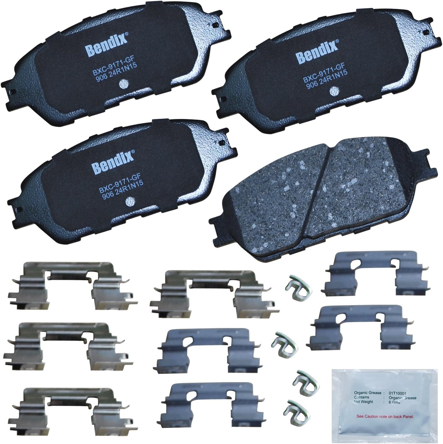 Bendix Priority1 CFC906 Ceramic Brake Pads for Lexus and Toyota