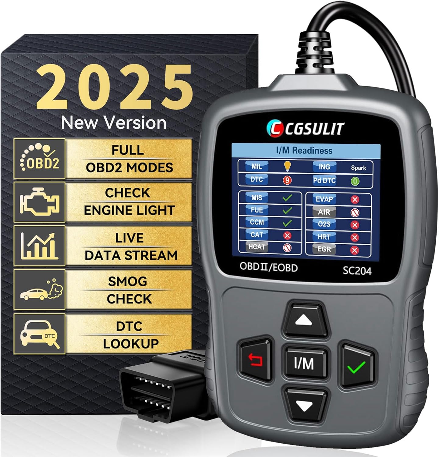 CGSULIT SC204 OBD2 Scanner: Affordable Engine Diagnostic Tool