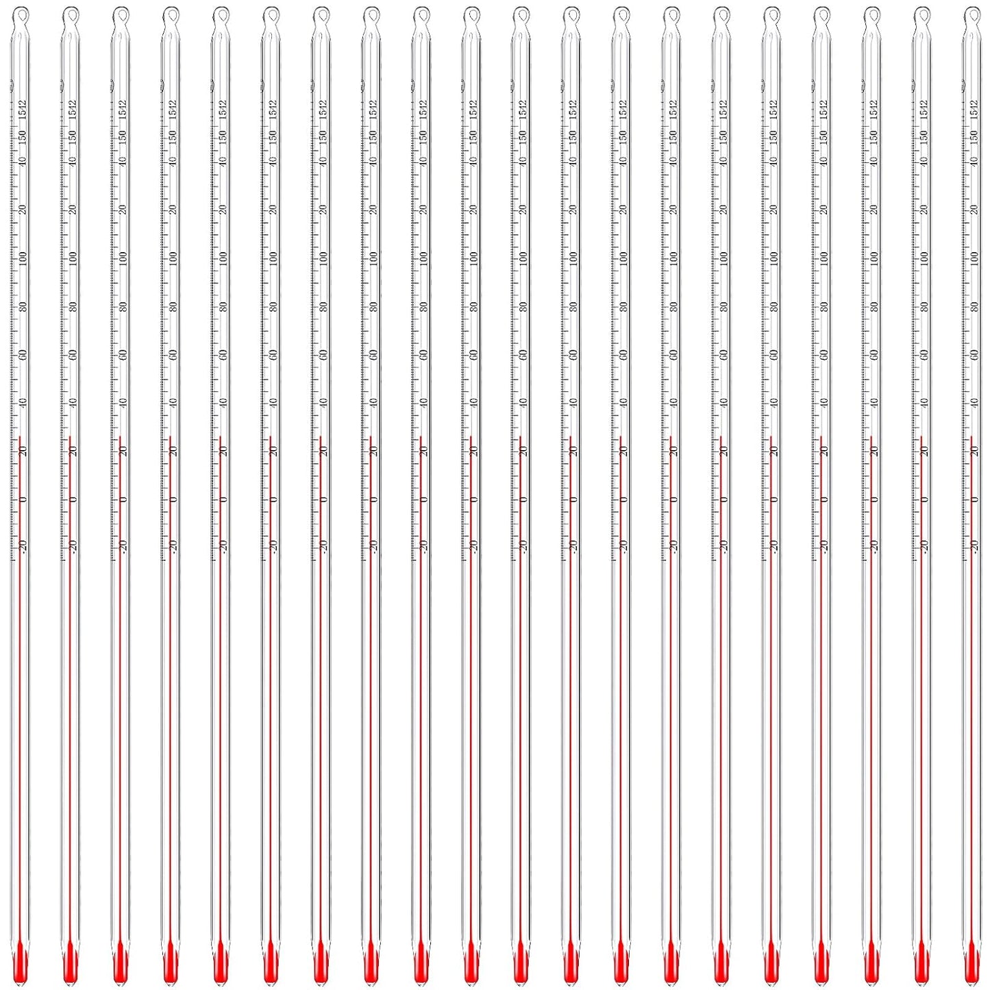 20 Pcs General Purpose Lab Thermometer for Accurate Readings
