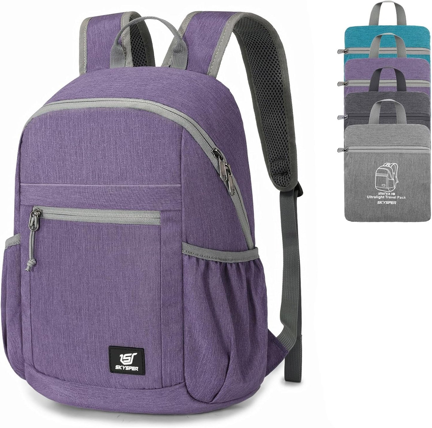 SKYSPER Anti Theft Hiking Backpack: Lightweight 18L Travel Pack