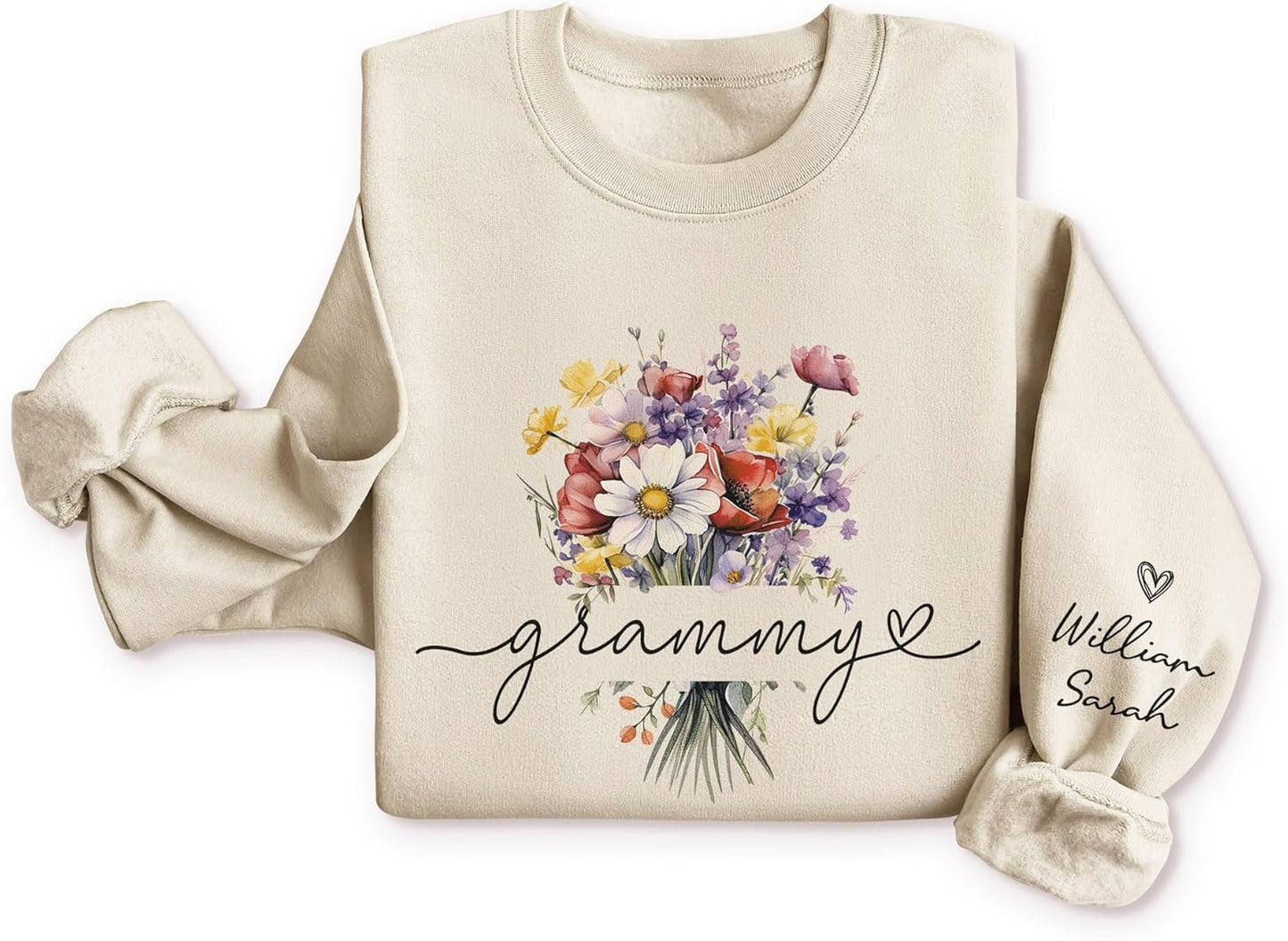Personalized Mama Sweatshirt with Custom Kid Names
