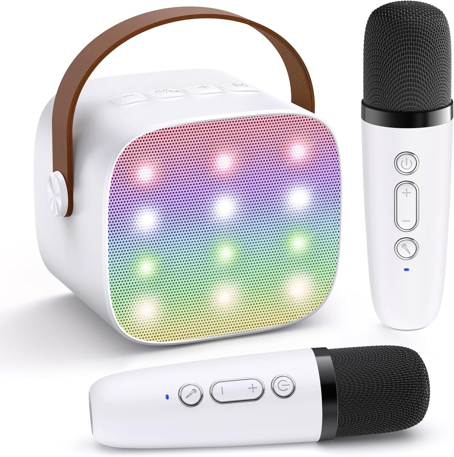 Portable Bluetooth Karaoke: 2 Wireless Mics