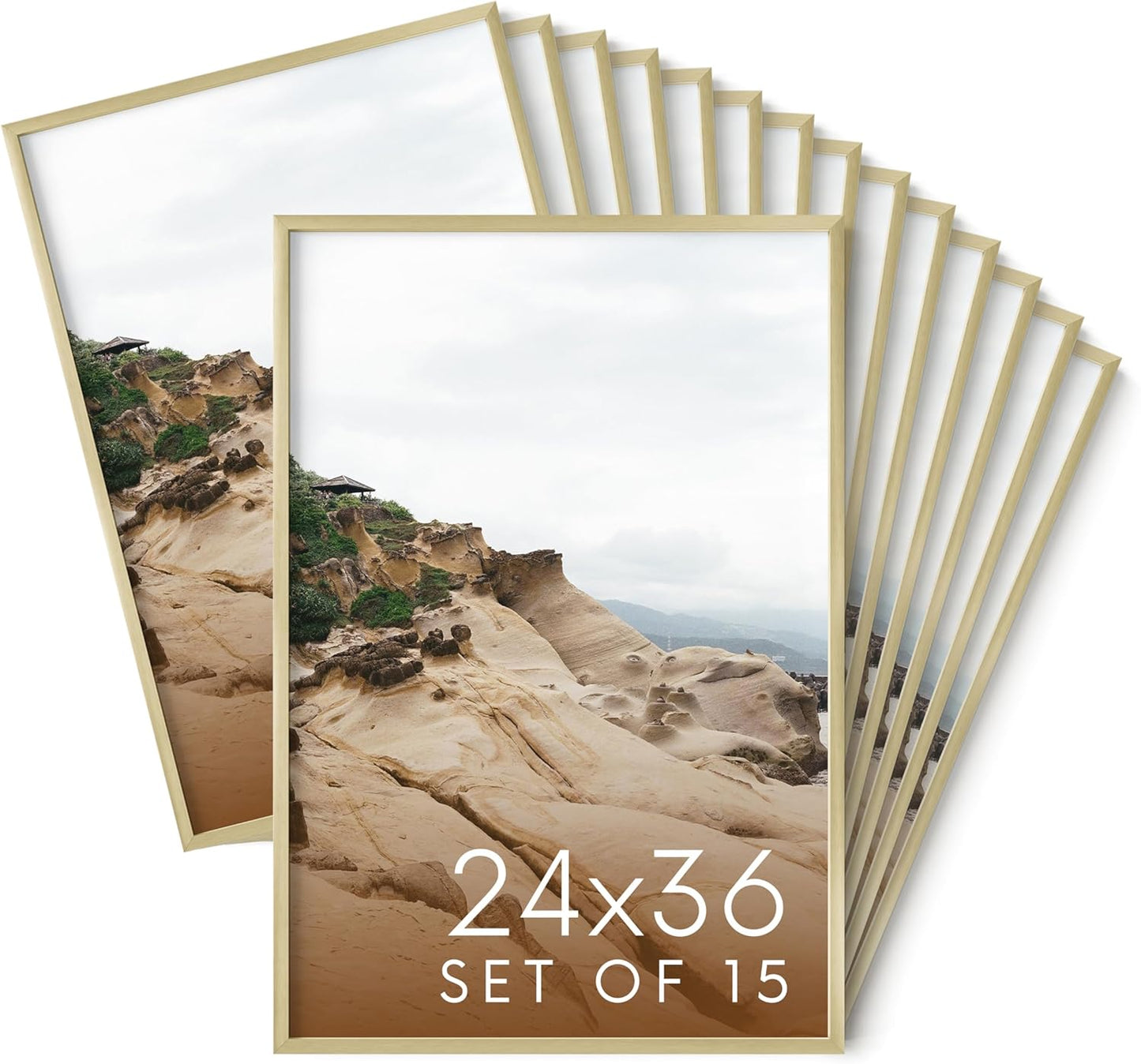 Premium 24x36 Gold Metal Picture Frames for Stylish Displays