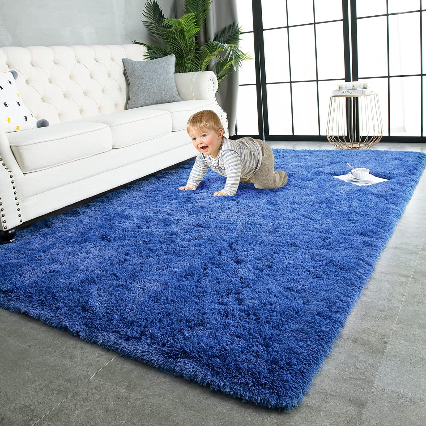 Super Soft Shaggy Rugs for Living Room and Bedroom Comfort