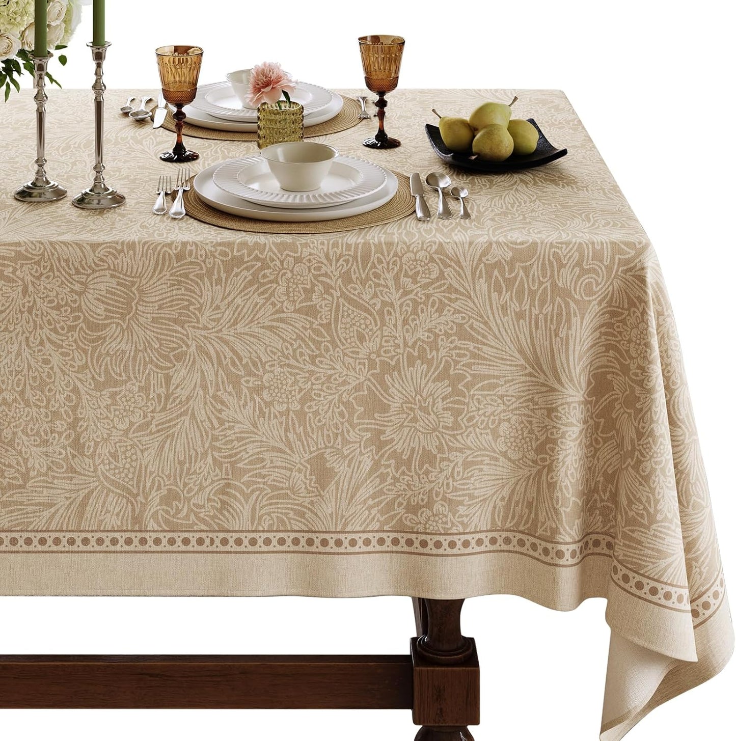 French Linen Tablecloth Rectangular for Elegant Dining Events