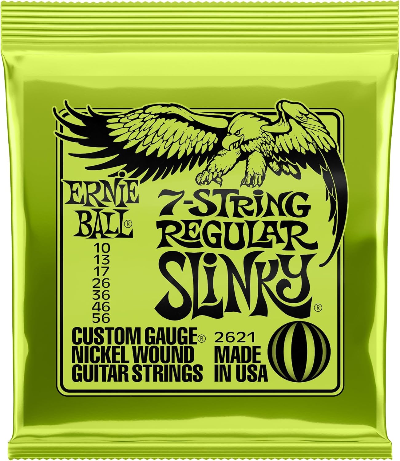 Ernie Ball 7-String Nickle Wound Guitar Strings - Superior Tone!
