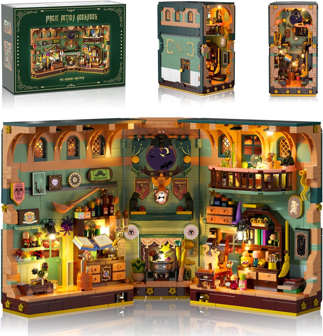 Magic Potion Book Nook Building Set for Enchanting Home Decor