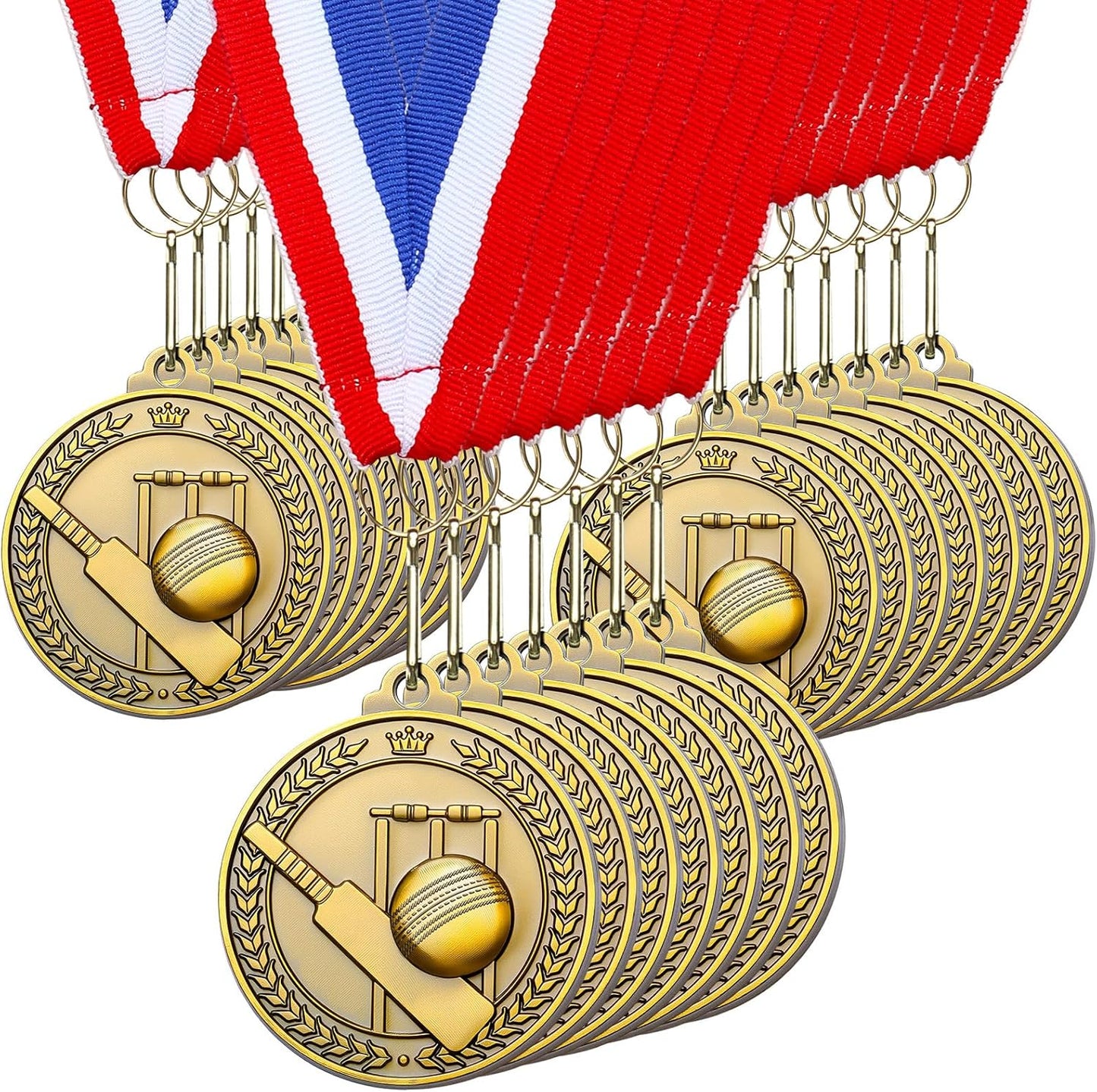 30 Pcs Gold Trophy Award Medals for Sports Competitions