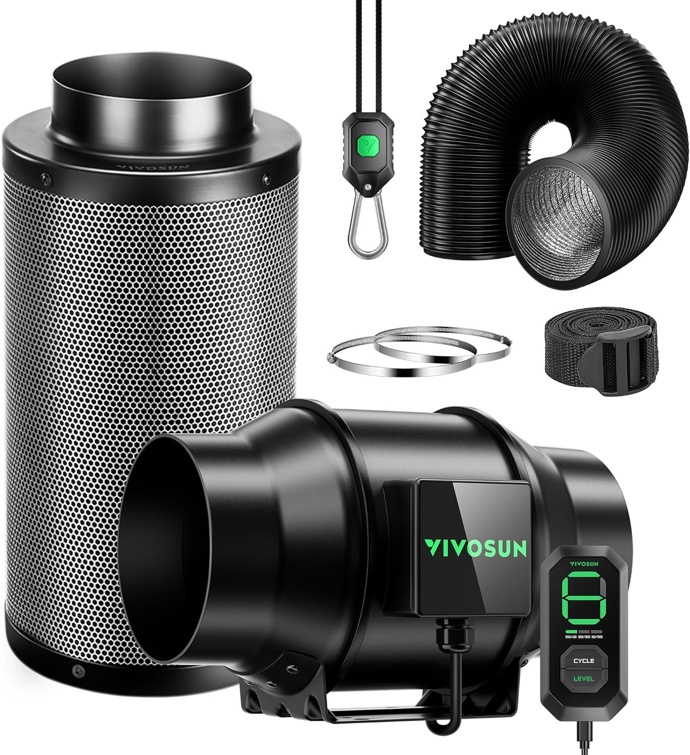 VIVOSUN Smart Air Filtration G6 Kit for Indoor Gardening Needs