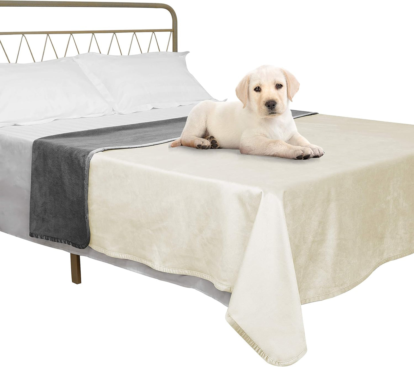 Ameritex Pet Bed Blanket Waterproof Velvet for Sofa and Bed
